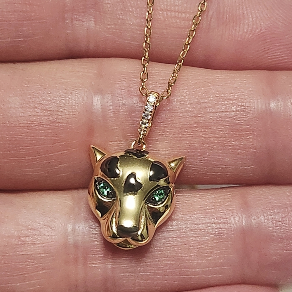 Panther Pendant & Chain Silver Necklace - Picture 5 of 15